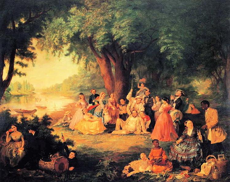 Lilly martin spencer Artist and Her Family on a Fourth of July Picnic Germany oil painting art